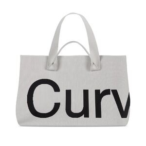 Curves by Shawn brown two tone tote bag